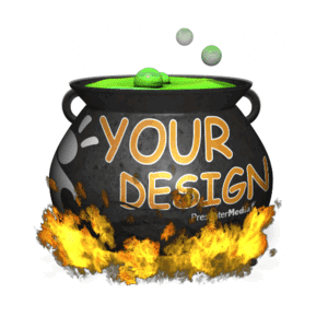 This PowerPoint Animations shows a preview of Custom Bubbling Cauldron