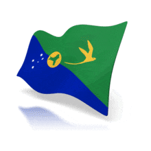 An image of the Christmas Island&#039;s flag.
