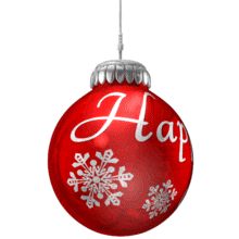 This custom design clip art image shows a ornament spinning around.