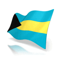 An animated national flag of the Bahamas.