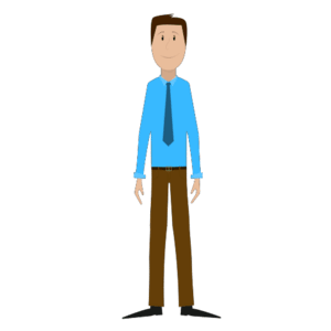 This PowerPoint Animations shows a preview of Casual Businessman Waving