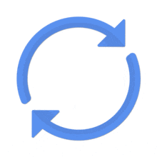 Two arrows rotating clockwise.