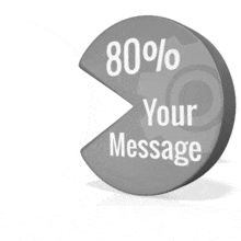 This custom design animation shows a a percentage of a pie chart being filled with an arrow pie piece.  You can customize the text on each piece and add your own images.