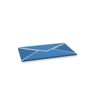 This custom design animation shows an envelope opening revealing a letter inside.  You can customize the letter by adding your own text and images.