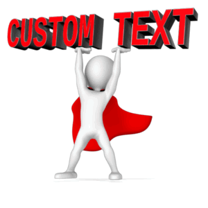 This PowerPoint Animations shows a preview of Super Hero Lifting Custom Text