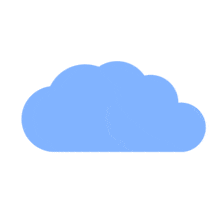 Choose the color to fit your needs for this cloud upload arrow.