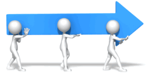 Animated gif sample: Figures Carrying Arrow Right