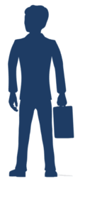 Animated gif sample: Business Man Stand Silhouette