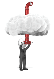 Animated gif sample: Businessman Cloud Periscope