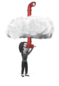 Animated gif sample: Business Woman Cloud Periscope