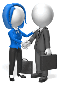 Animated gif sample: Business People Greet