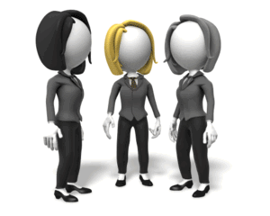 Animated gif sample: Businesswomen Team High Five