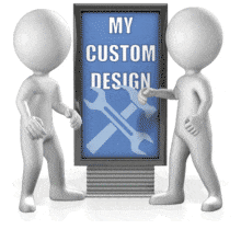 A pair of figures tear each other&#039;s posters from a display.