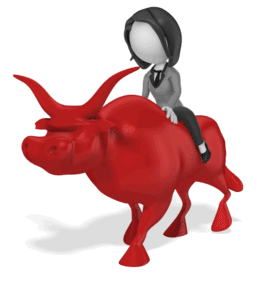 Animated gif sample: Business Woman Ride Bull