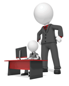Animated gif sample: Giant Businessman Watch Man