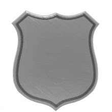 This animation shows a badge shield rotating around.