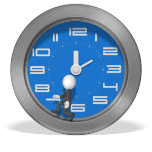 Animated gif sample: Businessman Run Inside Clock