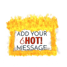 This custom design animation shows a sign blazing on fire.