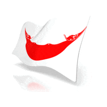 This animation shows the Easter Islands flag at a perspective angle waving.