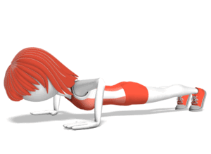 Animated gif sample: Woman Push Ups