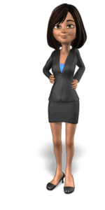 Animated gif sample: Talia Presenting Something