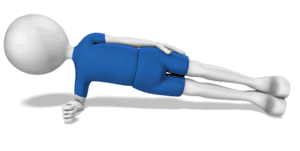 Animated gif sample: Man Planking Excercise