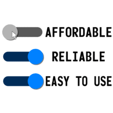 These three sliders represent that too often you can&#039;t have it all.