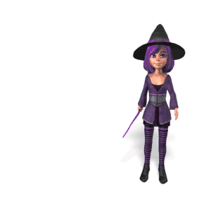 Witch Magic Wand Reveal | 3D Animated Clipart for PowerPoint -  