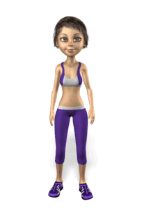 Animated gif sample: Lainee Stretching