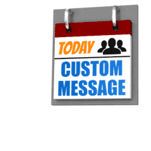 A page on a daily calendar continually tears away.