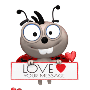 Love Floating Holding Sign | 3D Animated Clipart for PowerPoint -  