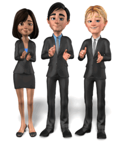 Animated gif sample: Group Business Clapping