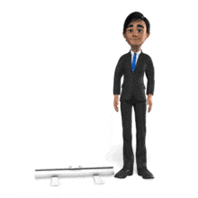 This custom design animation shows businessman Brad opening a roller banner. &lt;br&gt;&lt;br&gt;  You can customize this animation by adding your own text and images using our online customizer. &lt;br&gt;&lt;br&gt; &lt;font size=&quot;4&quot; color=&quot;red&quot;&gt;*NOTE - Set this animation to only loop once at the bottom of the download options.&lt;/font&gt;