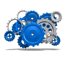 Three Simple Gears Turning | 3D Animated Clipart for PowerPoint -  