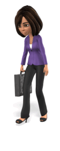 Animated gif sample: Business Woman Depressed Walk