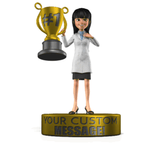 Scientist Trophy Award | 3D Animated Clipart for PowerPoint -  