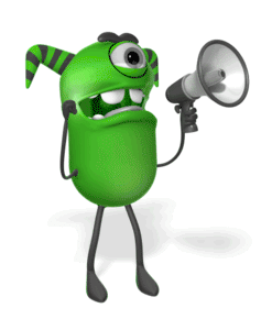 Animated gif sample: Monster Megaphone Protest