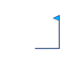 This animation shows a arrow moving around a rectangle path.