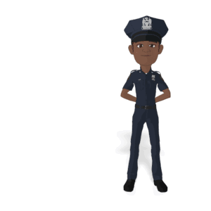 This PowerPoint Animations shows a preview of Police Flat Show Badge