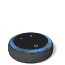 Your custom message pops up from this smart voice-activated device.