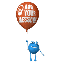 This custom design animation shows roundy the round character holding onto a balloon floating aimlessly.&lt;br&gt;&lt;br&gt;Use this animation to Illustrate the saying: Go where ever the wind takes you.