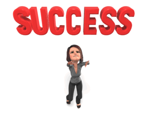 Animated gif sample: Business Woman Out Of Reach