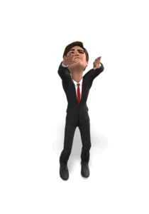 Animated gif sample: Business Man Reaching Up