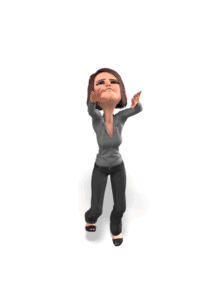 Animated gif sample: Business Woman Reaching Up