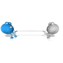Roundy Tug Of War Alone | 3D Animated Clipart for PowerPoint -  