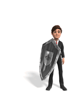 Animated gif sample: Businessman Shield Arrow