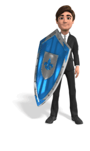 Animated gif sample: Businessman Shield Protect