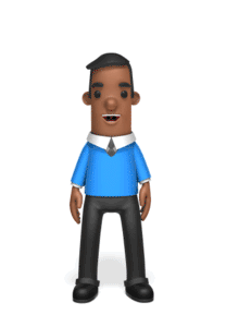 Animated gif sample: Biz Man Jumping Getting Attention