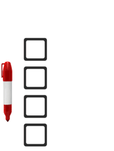 Animated gif sample: Marker Drawing Four Checkmarks