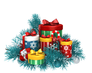 Animated gif sample: Christmas Penguins Popup Surprise